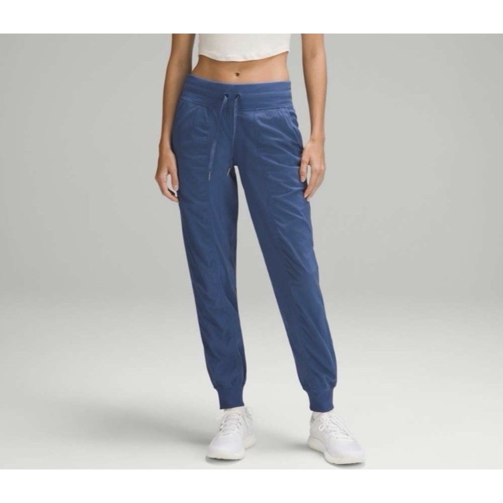 Lululemon Womens Dance Studio Mid-Rise Jogger Pants Size 6 Pitch Blue Gym W5ENMS